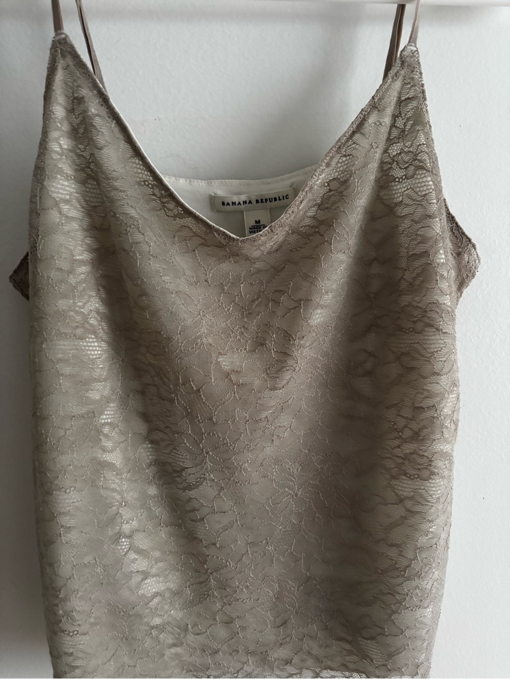 Banana Republic Neutral Lace Camisole in Taupe